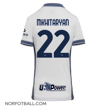 Billige Fotballdrakt Inter Milan Henrikh Mkhitaryan #22 Replika Bortedrakt Dame 2024-25 Kortermet